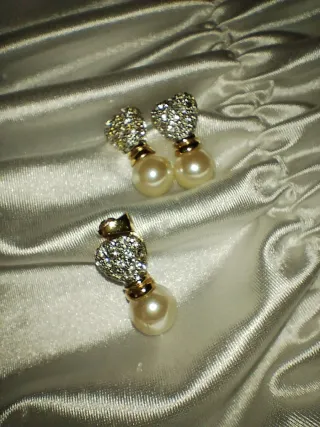 Parure gioielli cuore perla oro