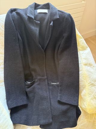 Americana Massimo Dutti Negra Talla XS