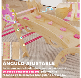 Triángulo Escalada Madera 8 en 1