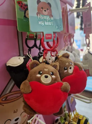 Portachiavi Orsetto Legami con Cuore Rosso