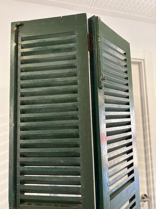 Persianas mallorquinas verdes