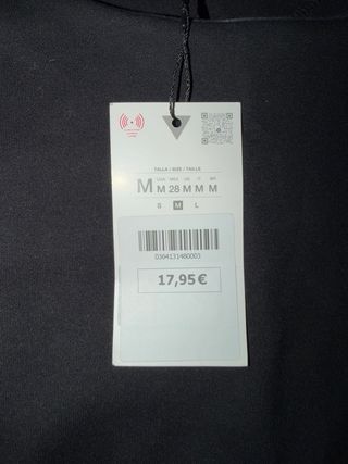 Vestido Zara Negro Talla M