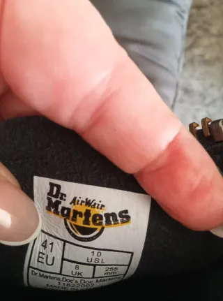 Stivali Dr. Martens Neri con Cerniera