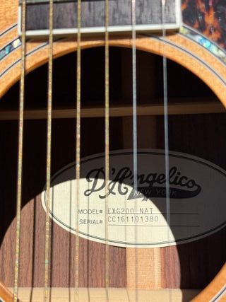 D'Angelico EXG200 Grand Concert Guitarra