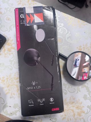 Espejo Retrovisor Moto Negro