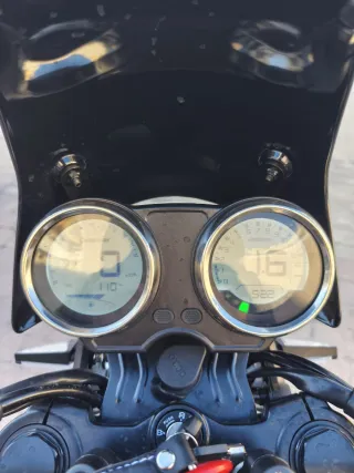 Moto Hanway G15 Plata y Negra