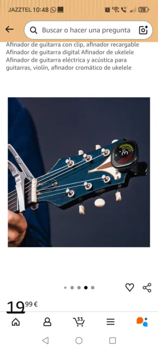 Nuevo sin estrenar Afinador Recargable Lekato WST-