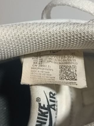 Nike Air Force 1 Blancas Talla 44
