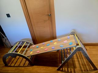 Triángulo, Arco y Rampa con Rocódromo Pikler