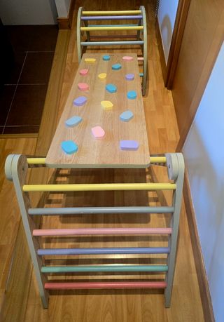 Triángulo, Arco y Rampa con Rocódromo Pikler