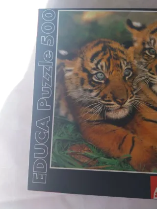 Puzzle Educa 500 Pequeños Tigres 48x34 cm