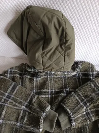 Sudadera Zara cuadros verde