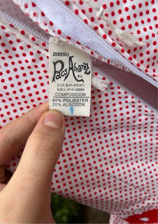 Vestido de gitana rosa y rojo