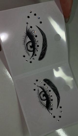 Cristales para maquillaje de ojos