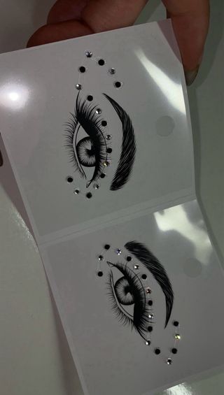 Cristales para maquillaje de ojos