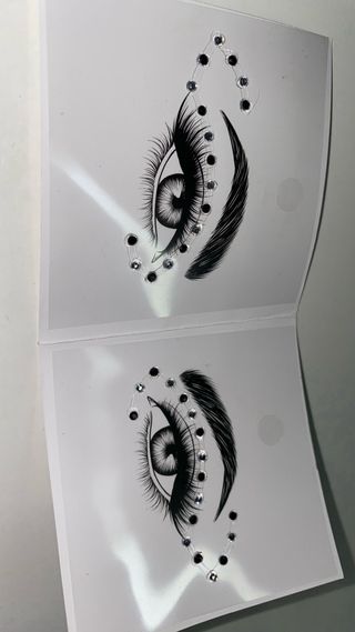 Cristales para maquillaje de ojos