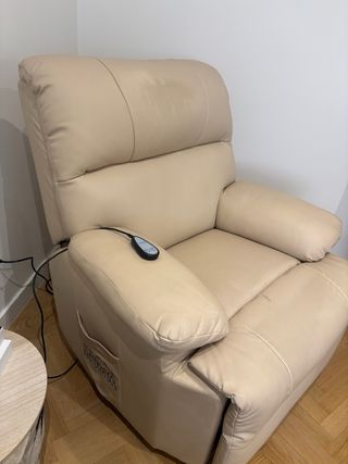 Sillón eléctrico beige