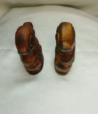 Statuette coppia ARTE TRIBALE CUBANA in terracotta