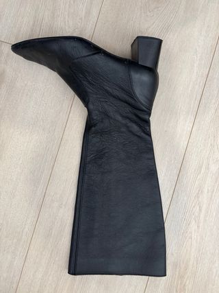 Botas Mango Piel Negras Talla 39