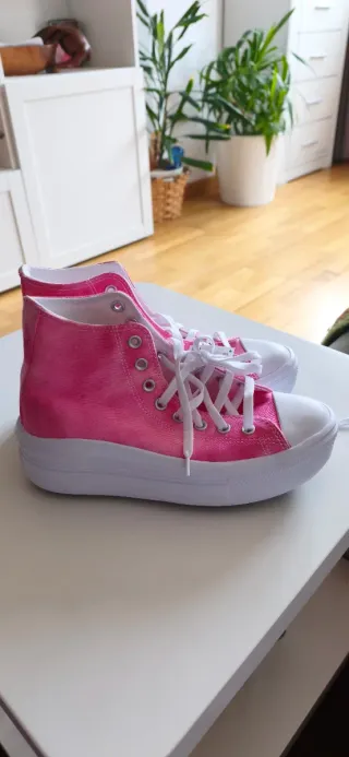 Botines Converse All Star Move color Splash Rosa