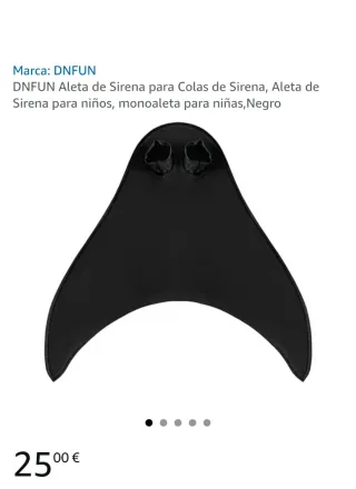 Cola de sirena y aleta para nadar