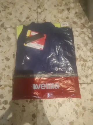 Pantalón de trabajo Velilla azul y amarillo