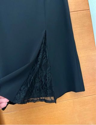 Completo Marella gonna e top pizzo nero taglia 44