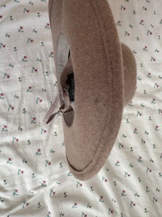 Sombrero marrón de fieltro mujer