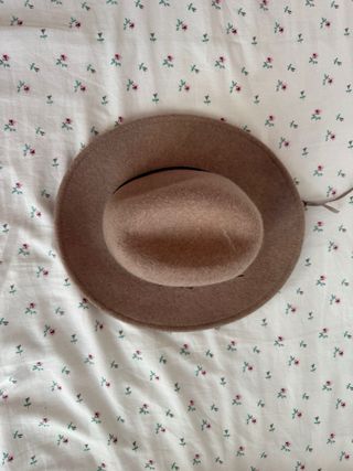 Sombrero marrón de fieltro mujer