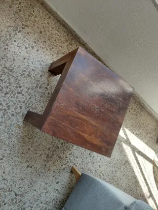 Mesa auxiliar madera maciza