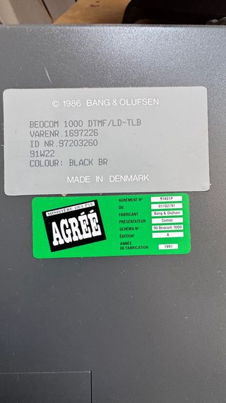 Teléfono Bang & Olufsen Beocom 1000