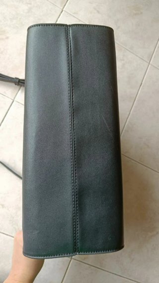 Borsa Roccobarocco in pelle nera pitonato