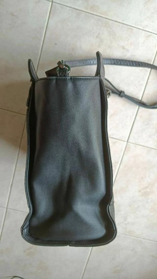 Borsa Roccobarocco in pelle nera pitonato