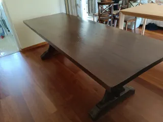 Mesa de comedor antigua madera maciza