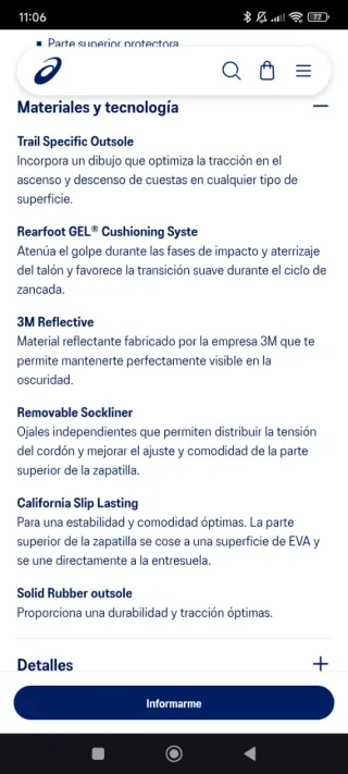 Zapatillas running mujer