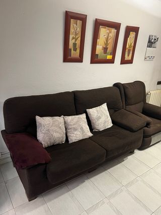 Sofa 3 plazas + 2 butacas reclinables