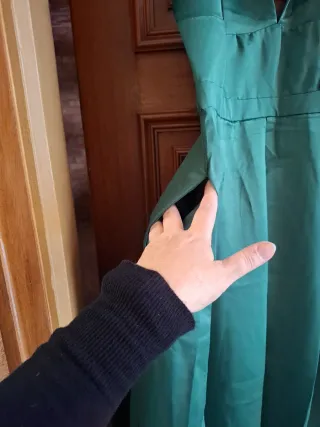 Vestido de fiesta verde