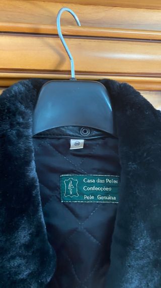 Chaqueta Piel Vintage Mujer XXL y de hombre 56.