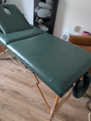 Camilla de masaje portátil de madera