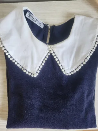 Jersey fino Valentina azul marino talla M