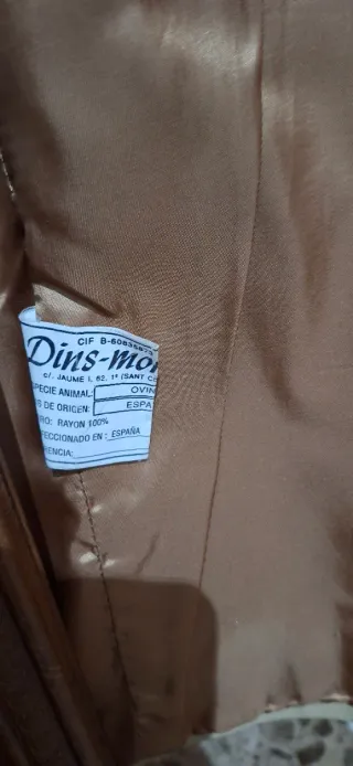 Chaqueta de piel Dona mon beige