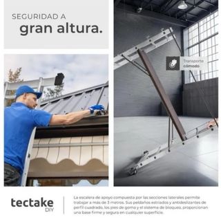 Andamio Aluminio Multifunción 3 en 1 TecTake