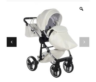 Carro bebé Diamond blanco y plata