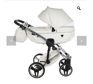 Carro bebé Diamond blanco y plata