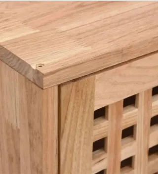 Mueble auxiliar madera pared