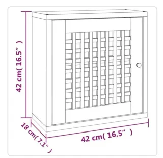 Mueble auxiliar madera pared