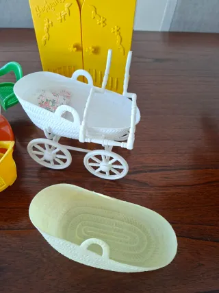 Lote Barriguitas Cocina, Cochecito, Cuna y Armario