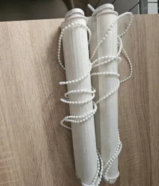 Estor Noche y Día EasyFix 35x130 Crudo dos iguales