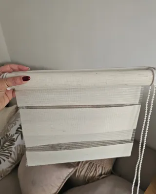 Estor Noche y Día EasyFix 35x130 Crudo dos iguales