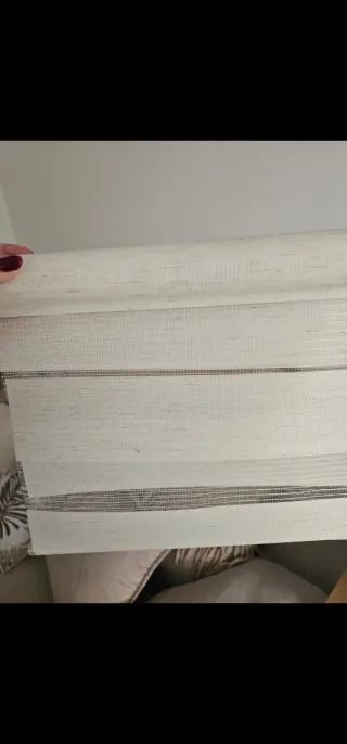 Estor Noche y Día EasyFix 35x130 Crudo dos iguales